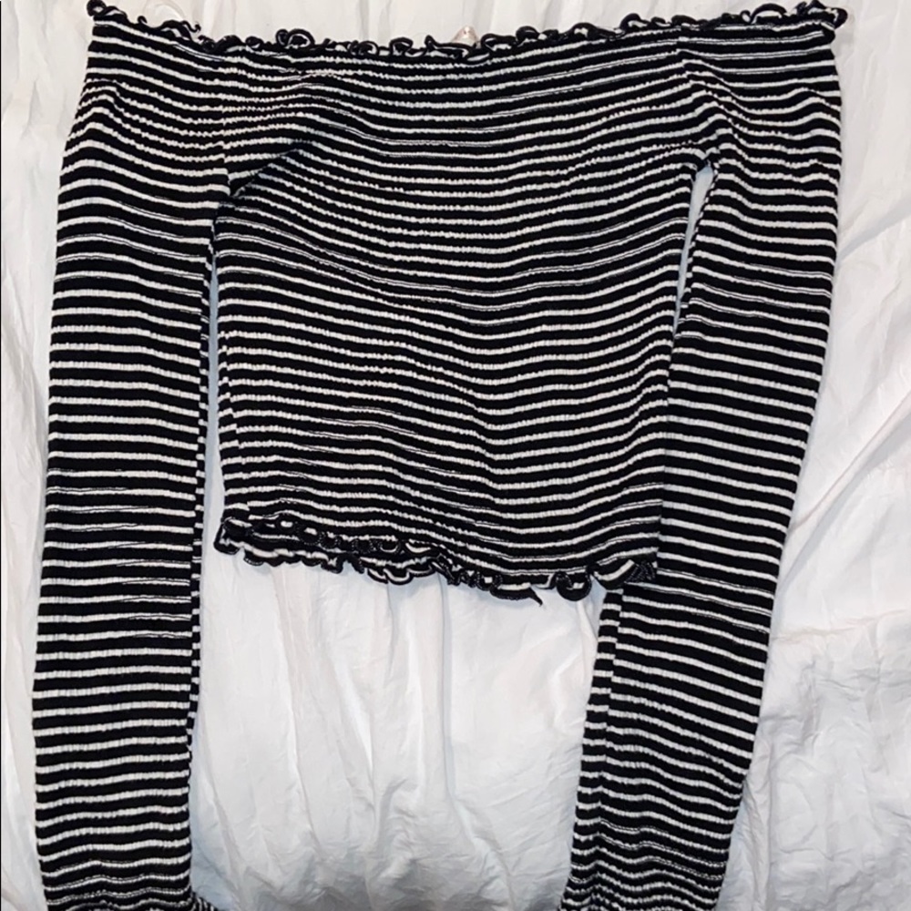 Off the shoulder crop top